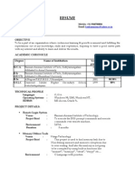 Kumar MCA 2007 Resume