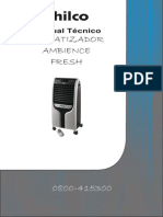 Philco - Climatizador Fresh F 127v - Manual Técnico