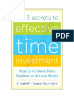 The 3 Secrets To Effective Time Investment