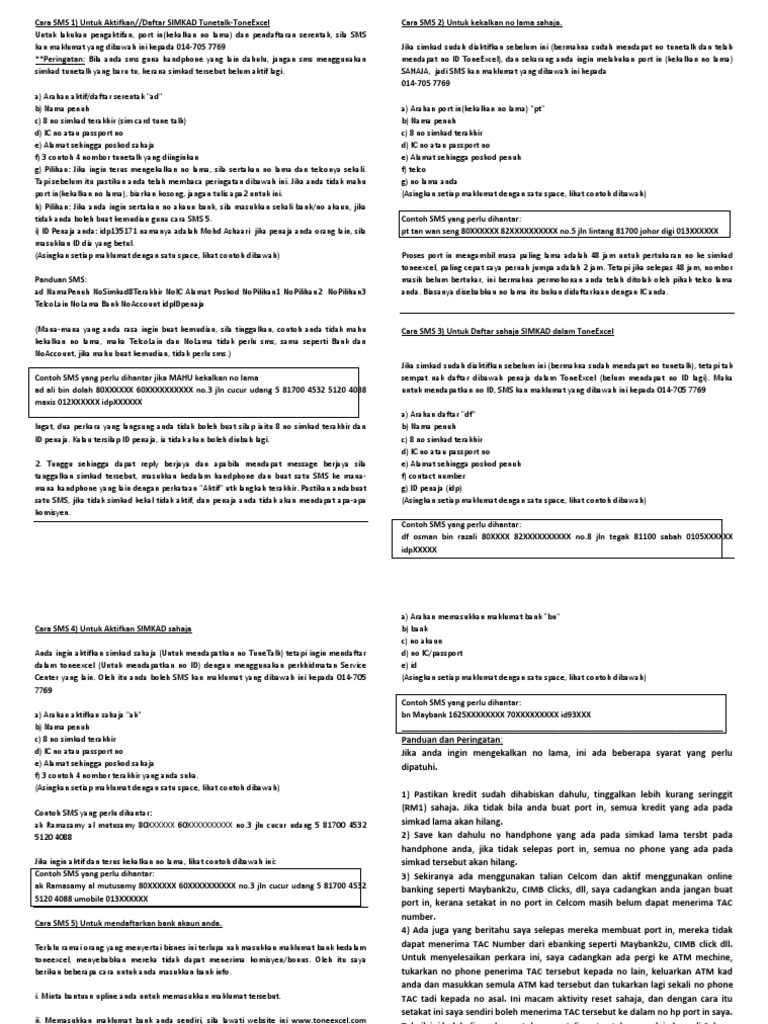 Cara Sms Tune Talk Pdf