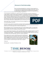 The Besom in York Internship 2014-15