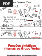 Funções Sintáticas Internas Ao Grupo Verbal