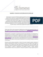 Aborto Terapéutico Comisión Salud Senado Agosto 2011