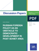 Download Russian Foreign Policy as an Obstacle to Democratic Development in Post-Soviet Area by minzaradd SN23027385 doc pdf