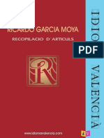 264 Artículos Sobre El Valenciano de Ricardo García Moya