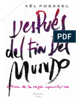 Despues Del Fin Del Mundo (Michaël Foessel)