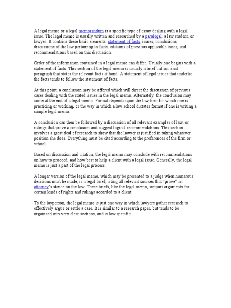 Legal Memo  PDF