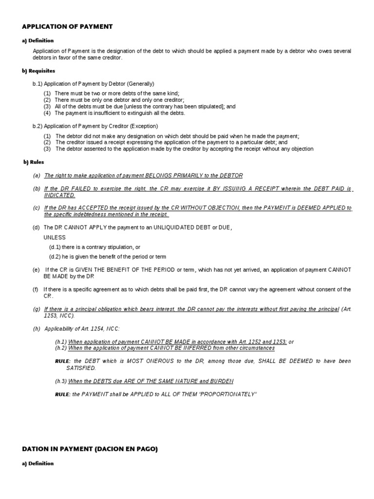 Special Forms of Payment Explained | PDF | Debtor | Payments