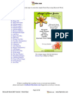 Microsoft Word 2007 Tutorials: Florist Flyer