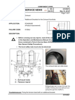 Parts & Service News: Page 1 of 3 Exhaust Brackets For The Exhaust Manifolds PC4000/6D (Product Improvement)