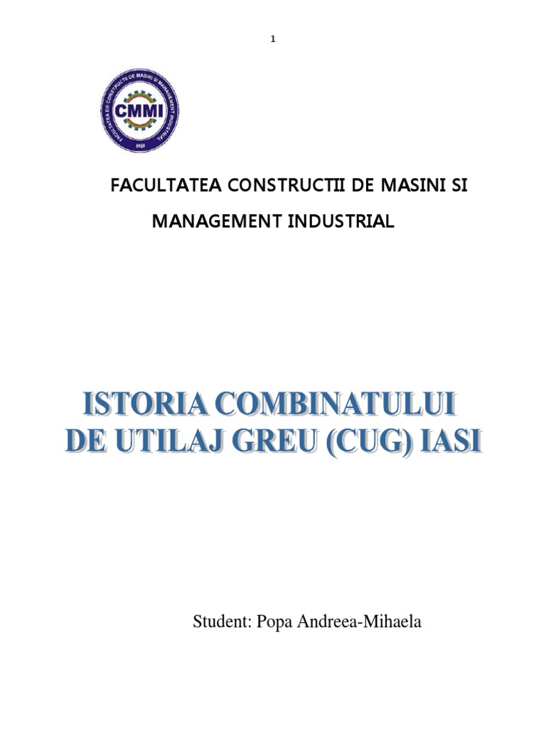 Combinatul De Utilaj Greu