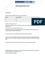 CEED Application Form