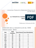 4.1. Estadisticas 2013 Sobre Violencia Contra Las Mujeres - Chulucanas