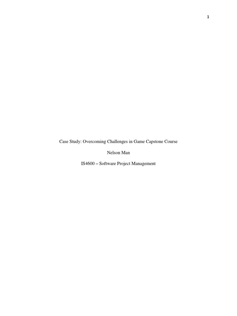 Game Capstone Course Challenges Explained | PDF | Scrum (Software ...