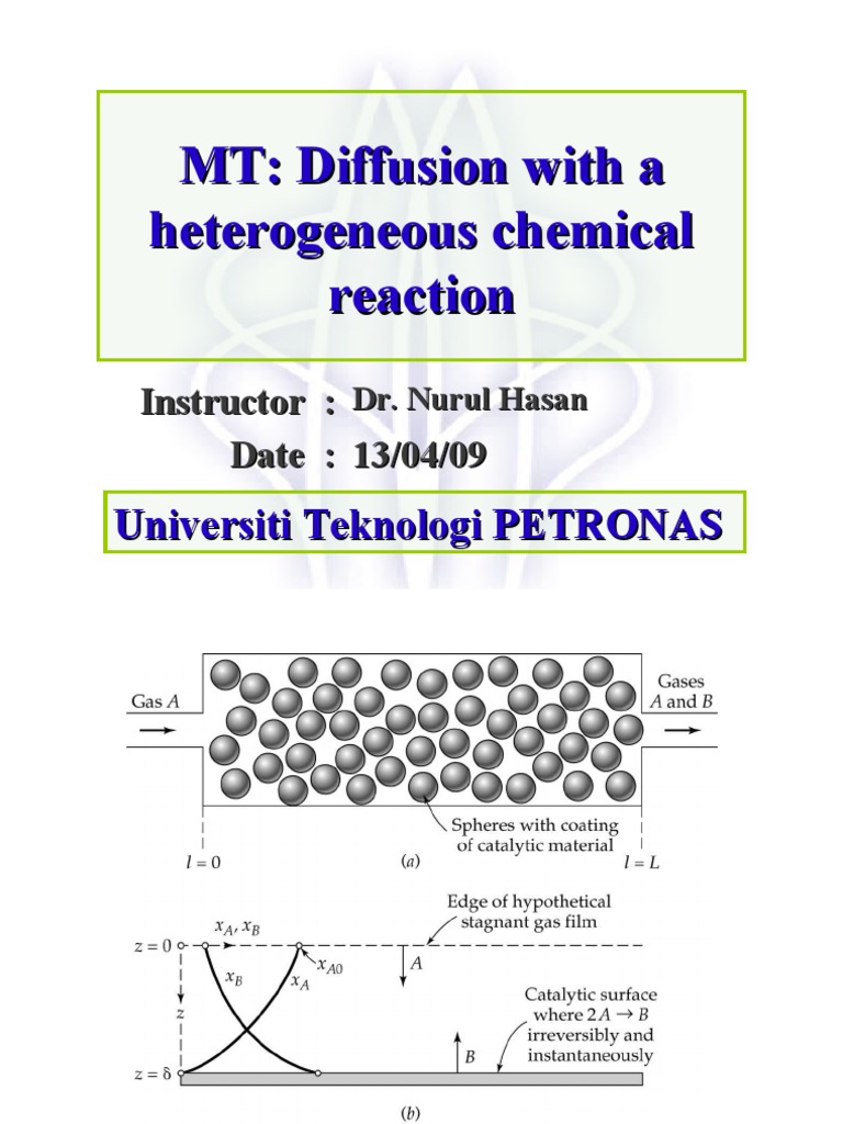 Heterogeneous Chemical Reaction Diffusion | PDF