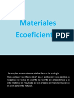 Materiales Ecoeficientes