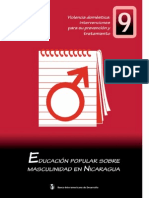 EDUCACIÓN POPULAR SOBRE Masculinidad en Nicaragua