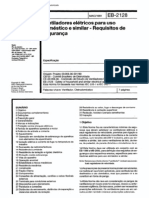 NBR 11829 - 91 (EB-2128) - Ventiladores Elétricos para Uso Doméstico e Similar - Requisitos de Segurança - 7pag