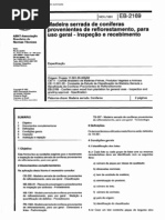 NBR 11869_91 (EB-2169) - Madeira Serrada de Coníferas Provenientes de Reflorestamento, Para Uso Geral - Inspeção e Recebimento - 2pag