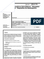 NBR 11879_91 (EB-2179) - CANC - Dispositivos Fotovoltaicos - Simulador Solar - Requisitos de Desempenho - 3pag