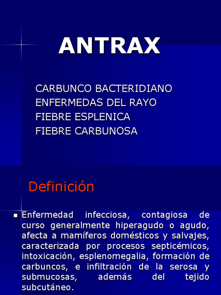 Antrax.ppt Microbiología Patologia clinica