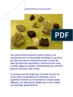 Tipos de Rocas 8º