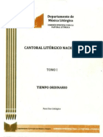 Cantoral Litúrgico Tiempo Ordinario Tomo-1