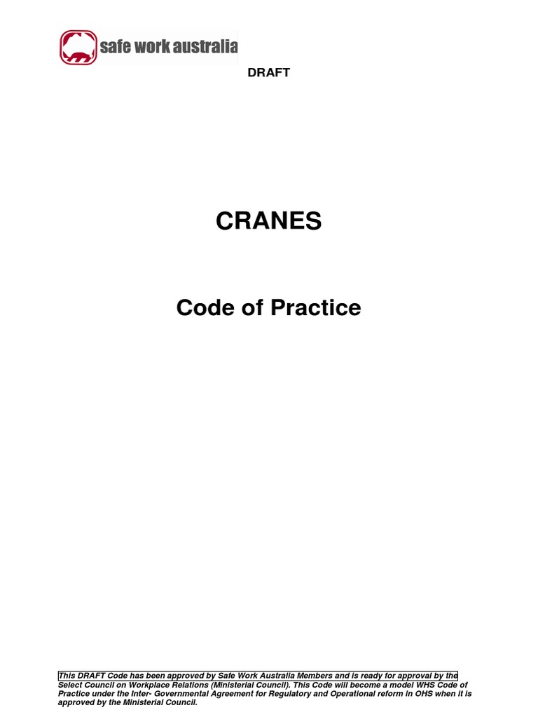 CRANE Code of Practice | PDF