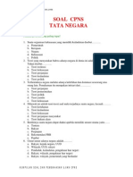 Soal Cpns Tata Negara2 PDF