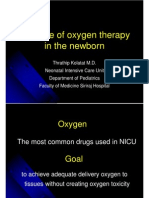 Principle of Oxygen Therapy in The Newborn