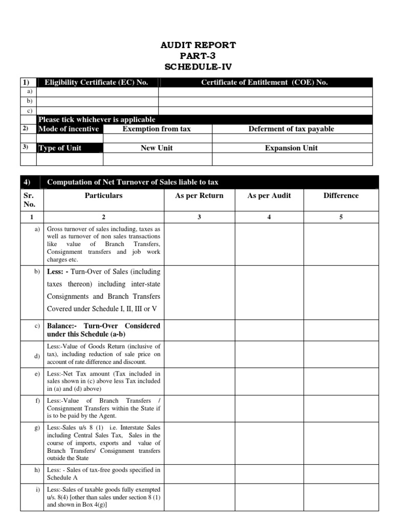 Audit Report on Schedule L Compliance | PDF | Business | Finance ...