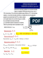 Operaciones Básicas en INGENIERÍA QUÍMICA: Ejercicios: Q' 1500 0,9/0,999 KG/H 1351,4 KG/H