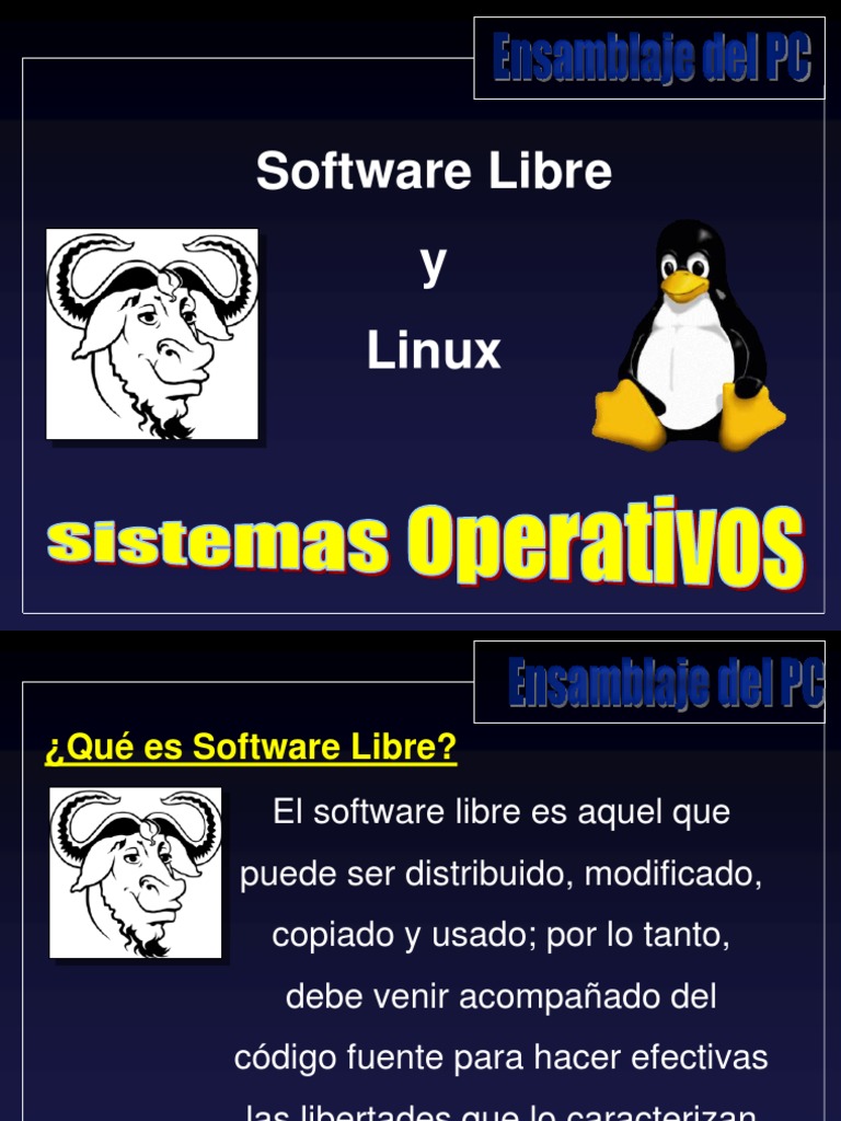 Software Libre y Linux | PDF | Distribución de Linux | Software libre