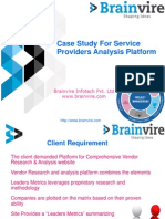 Case Study For Service Providers Analysis Platform