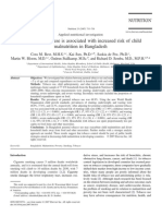 Parental Tobacco Use Is Associated With Increased Risk of Child Malnutrition in Bangladesh