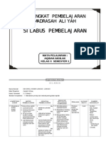 SILABUS Aqidah Akhlak MA Kelas X, 1-2.