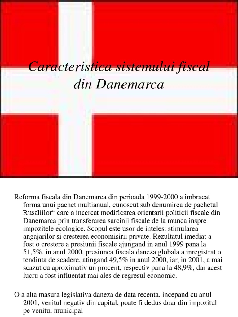 Sistemul Fiscal in Danemarca | PDF