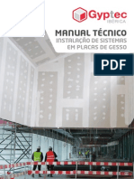 Gyptec - Manual Técnico de Instalação de Sistemas em Placas de Gesso