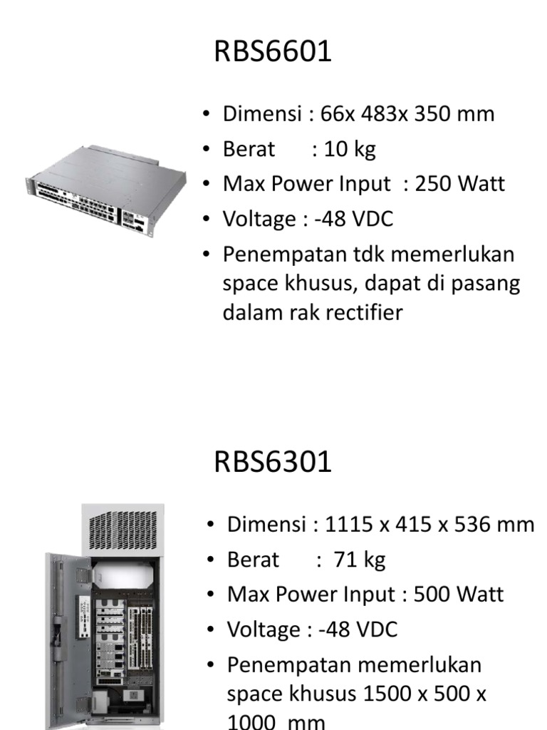 RBS Ericsson Power Technical Spec PDF