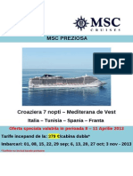 96 Ore de Vanzari Msc Cruises Msc Preziosa 468