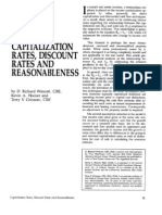 Cap Rate Dicount Reasonableness