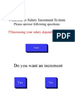 Salary Increment System - Do You Want an Increment