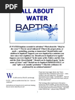All About Water Baptism