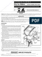 Frigimat Cub - Dry Ice Maker - : Instructions