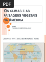 Os Climas e as Paisagens América