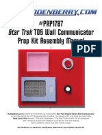 PRP1787 TOS Wall Communicator Prop Kit Assembly Manual: Star Trek