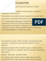 Control Flow Statements