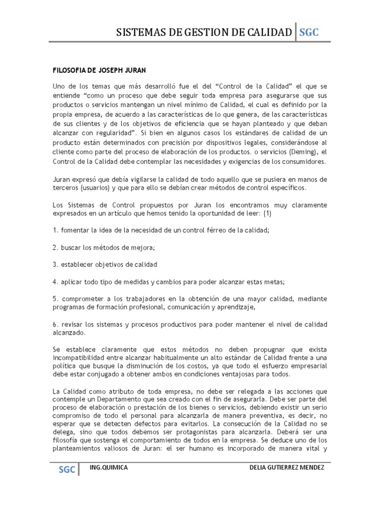 Manual De Control De Calidad Pdf Juran