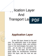 Application Layer and Transport Layer