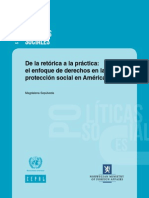 De La Retórica Práctica: El Enfoque de Derechos en La Protección Social en América Latina